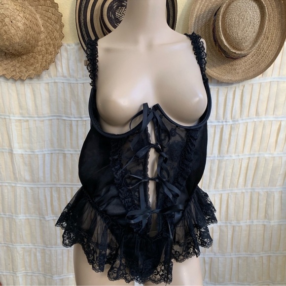 Vintage Other - Vintage Intimate Attitudes Braless Teddy Crotchless 1X XXL